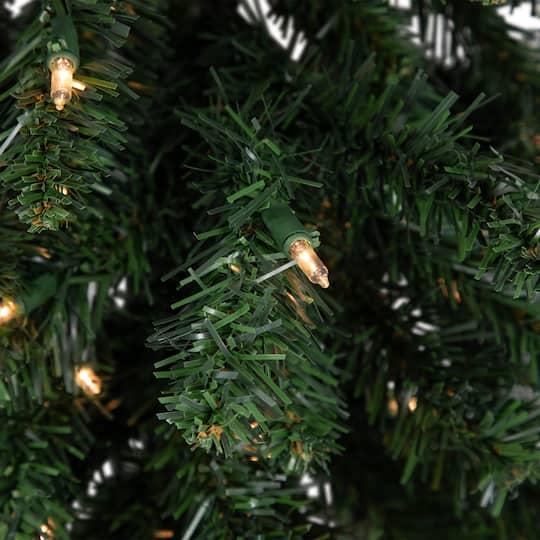 3ft. Pre-Lit Buffalo Fir Artificial Christmas Wall or Door Tree, Clear Dura Lights